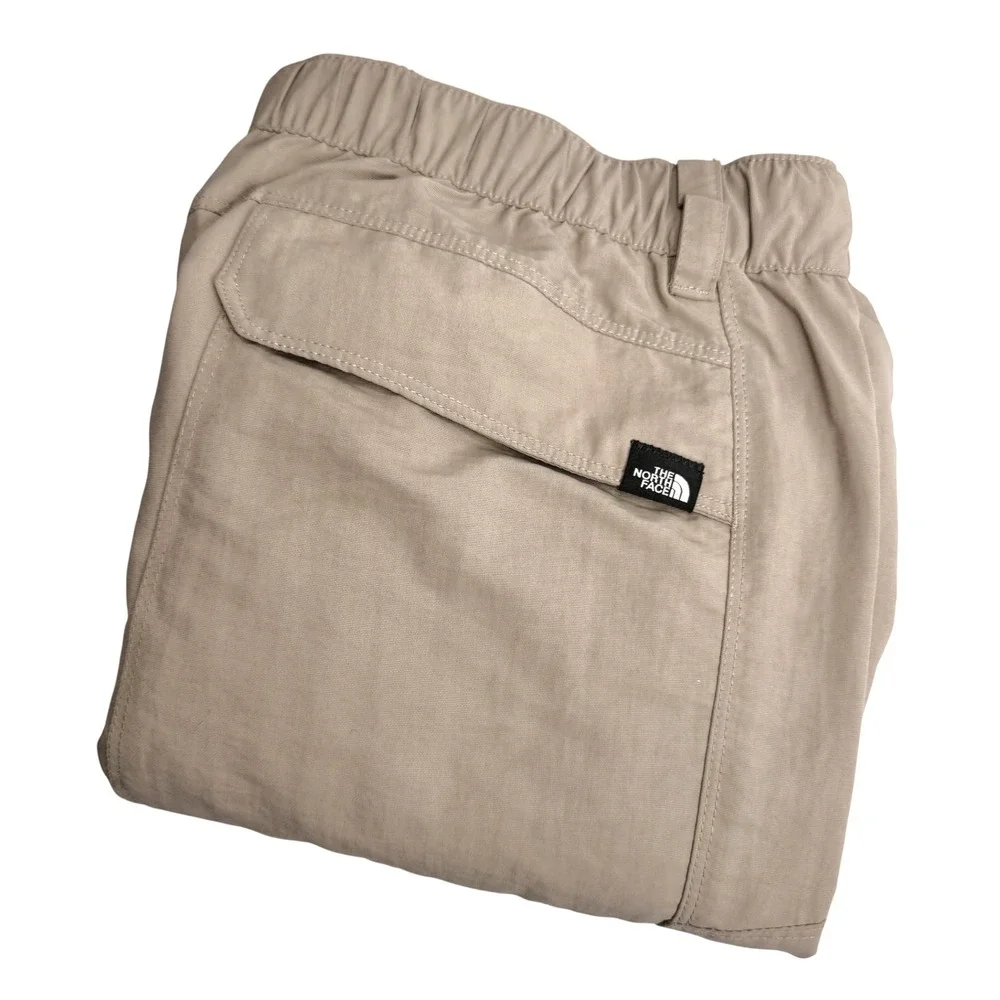 The North Face Convertable Hiking Cargo Pants Khaki Zip Off Legs‎ Mens XL Hiking